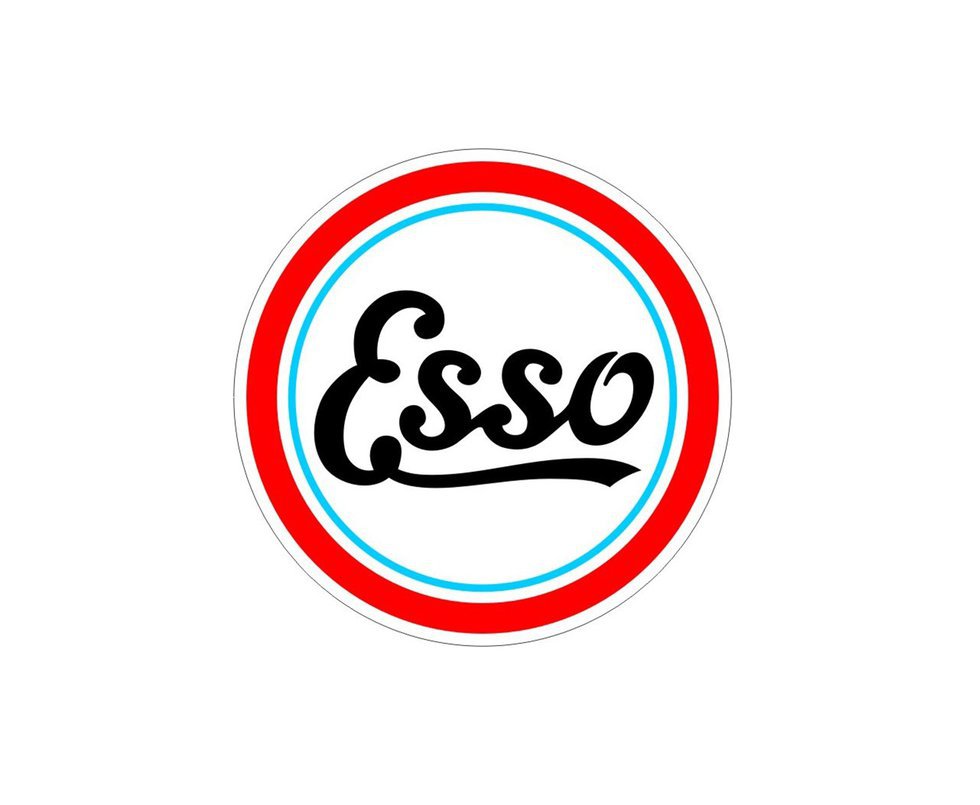 Quadro Logomarca Esso Retro - Geton