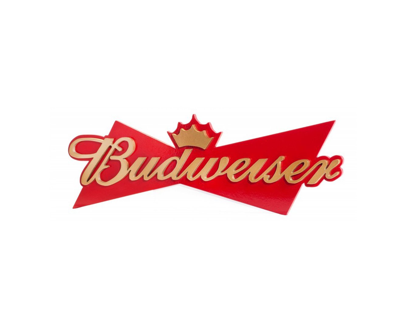 Quadro Decorativo Logo Budweiser 40 X 40cm Geton