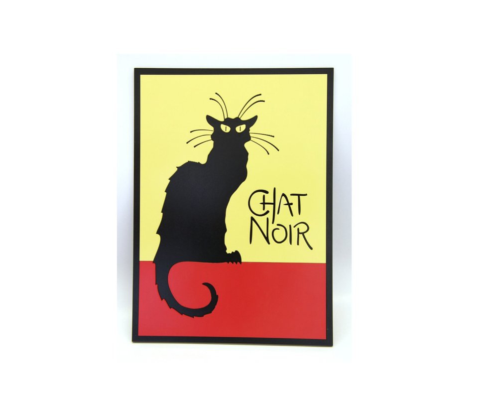 Quadro Geton Gato Negro