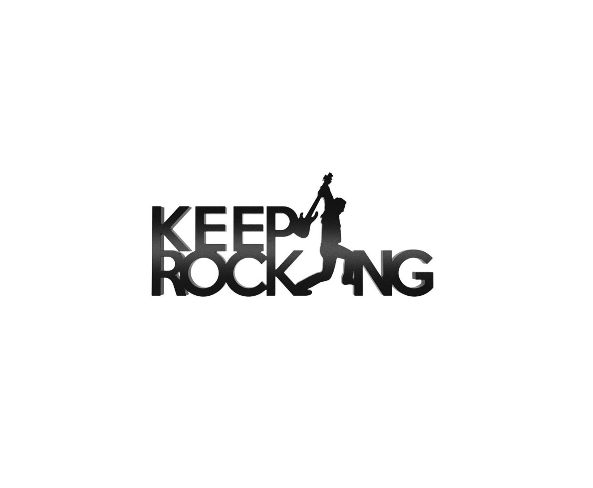 Palavra Keep Rocking 18mm - Geton