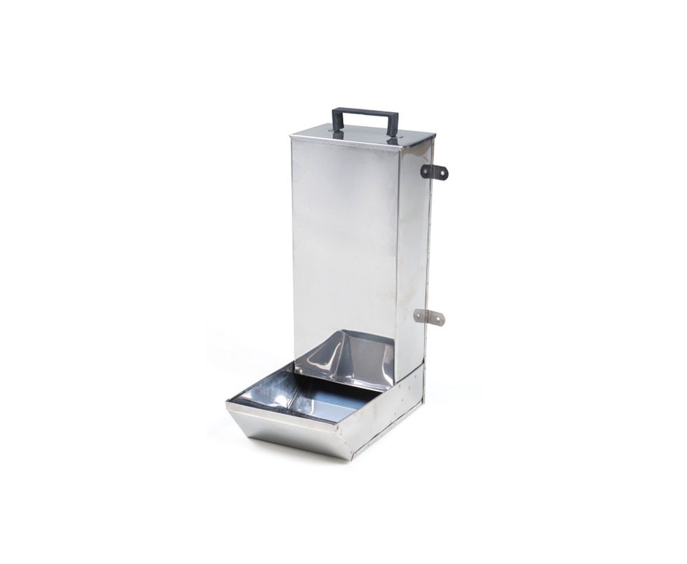 Comedouro Fixo Zatti Para Cão, Em Aço Inox 430 - 3600kg