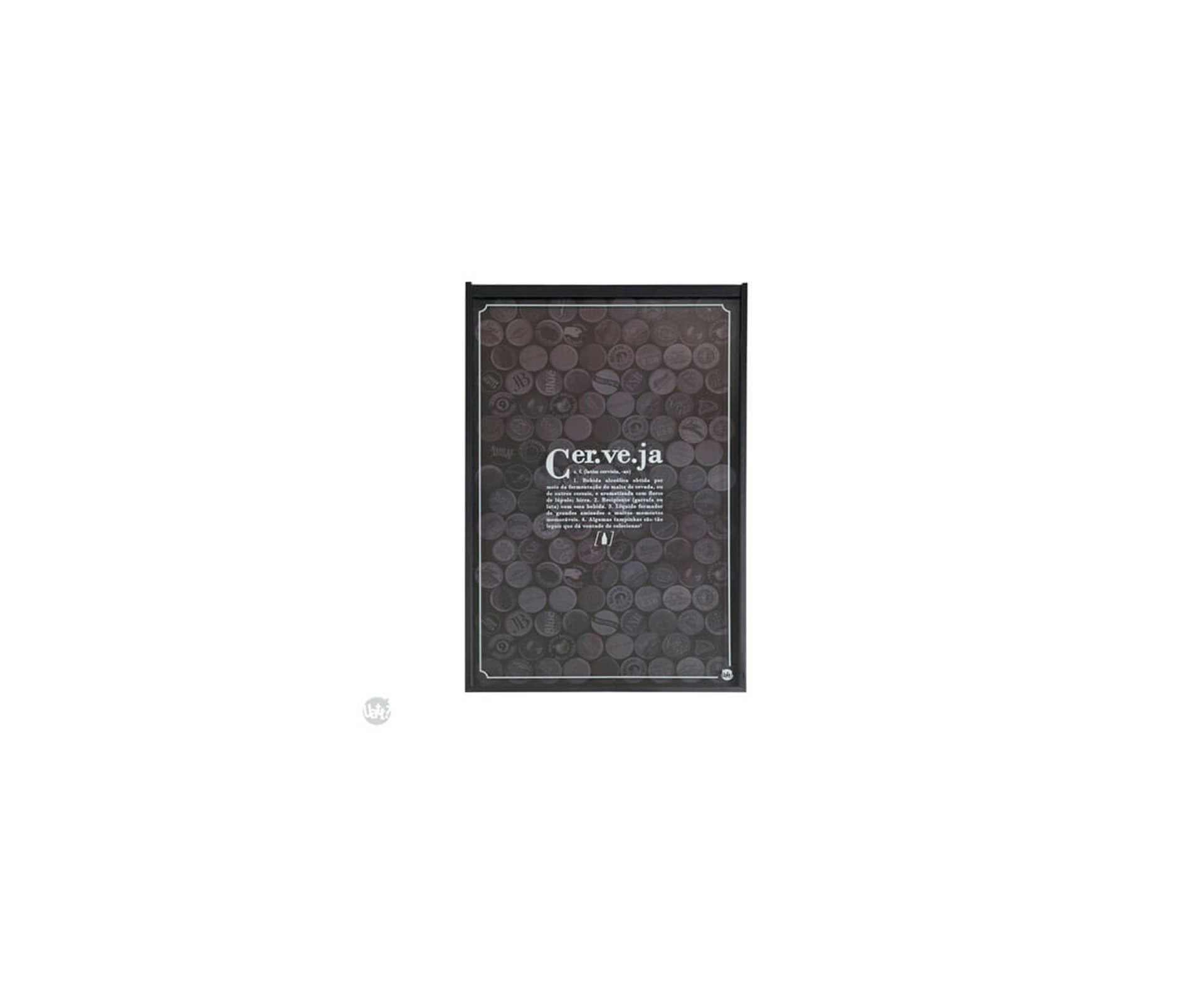 Quadro De Tampinhas - Slim - Dicionario Da Cerveja - Uatt