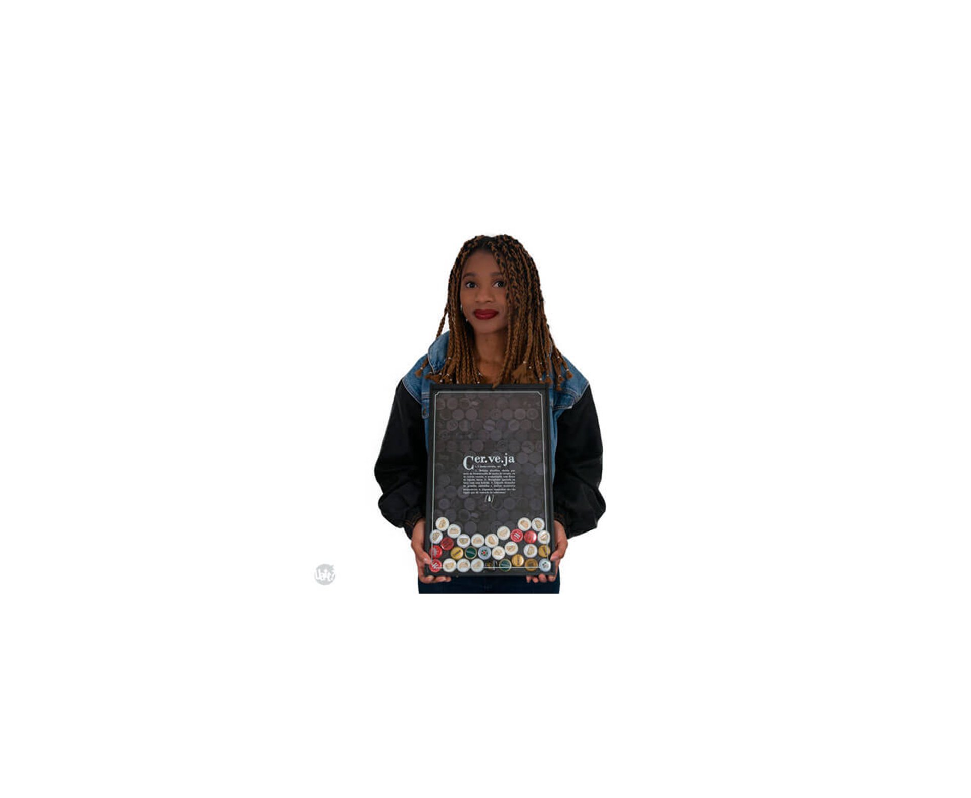 Quadro De Tampinhas - Slim - Dicionario Da Cerveja - Uatt