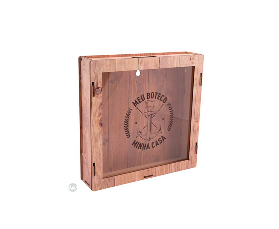 Quadro De Tampinhas - Meu Boteco Minha Casa - Uatt