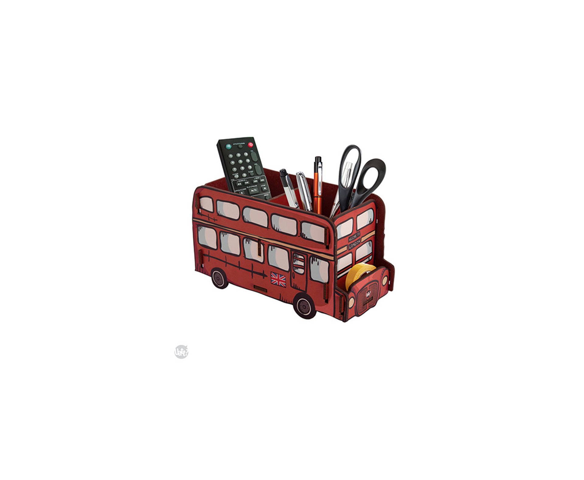 Porta Objetos Madeira - Onibus London - Uatt
