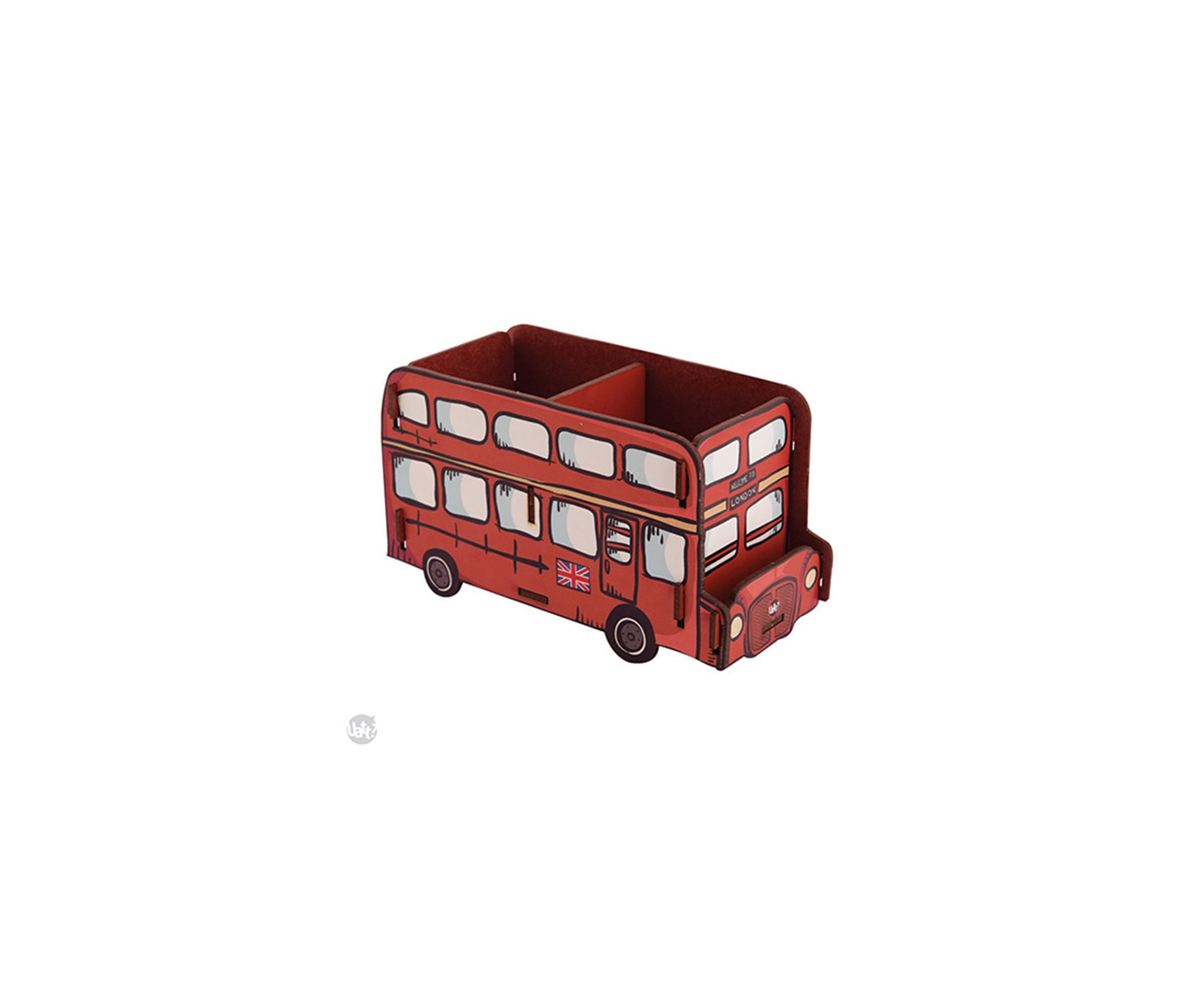 Porta Objetos Madeira - Onibus London - Uatt