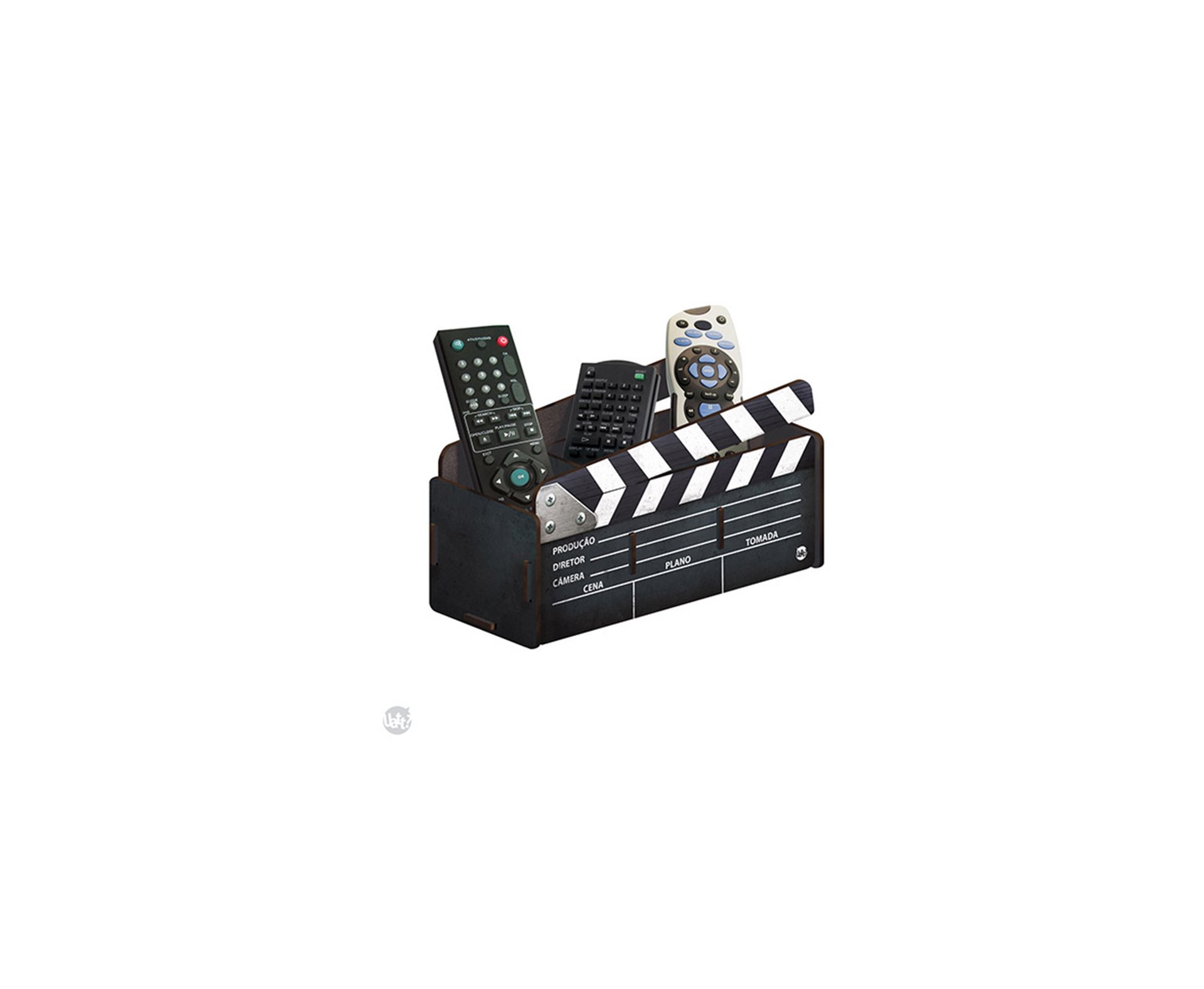 Porta Objetos Madeira - Claquete Cinema - Uatt