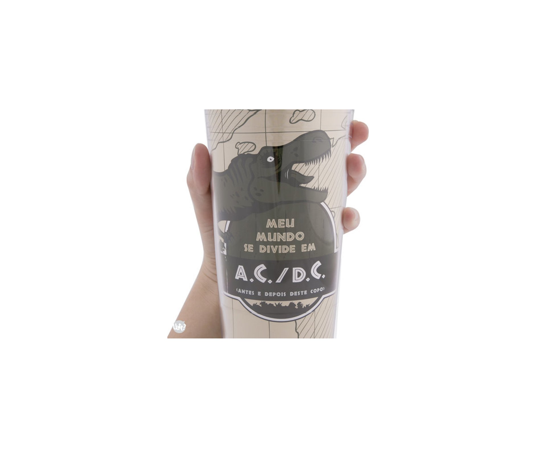 Mega Copo Canudo - Dinossauro - Uatt