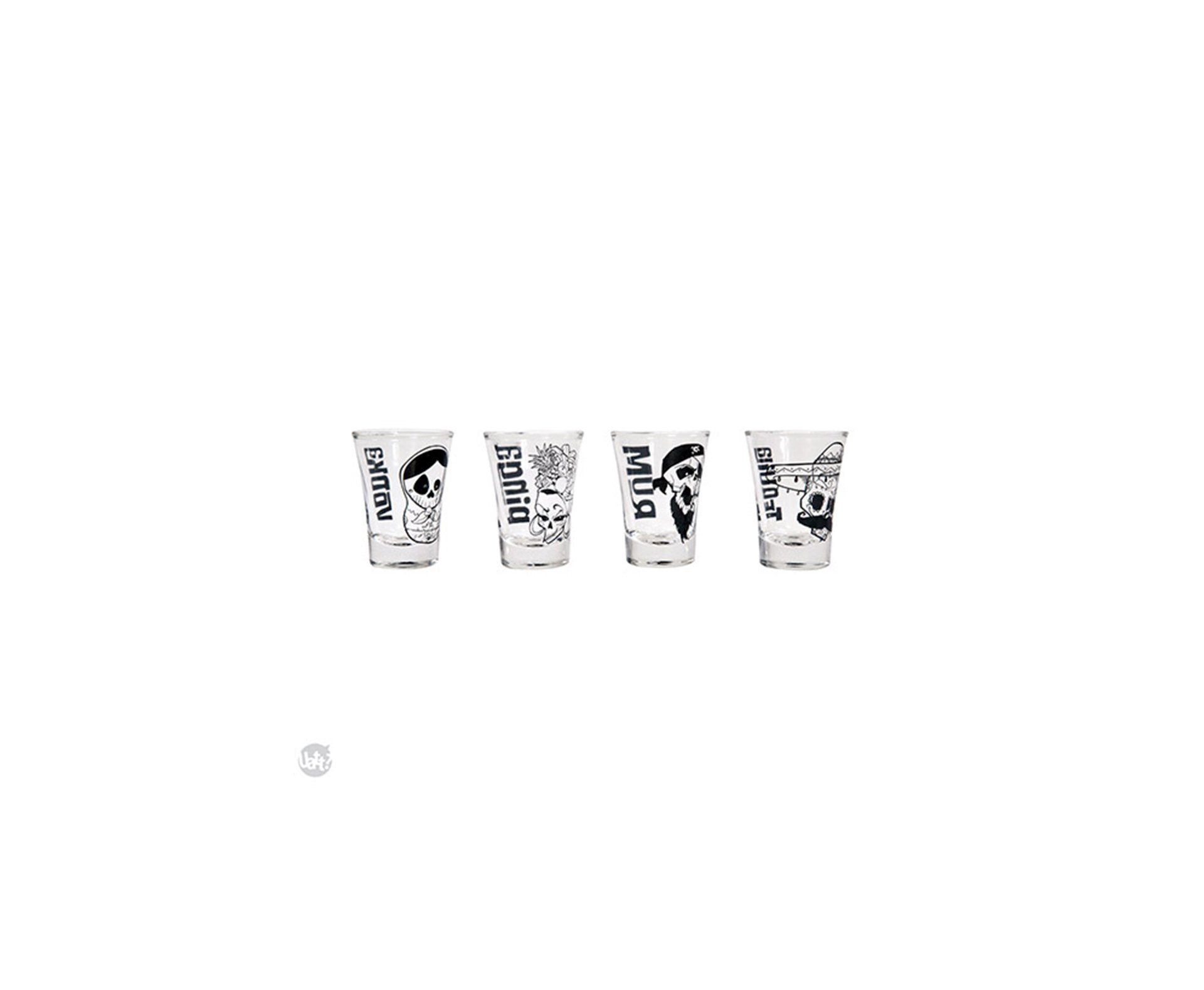 Conjunto Shot (4un) Caveira Drink - Uatt