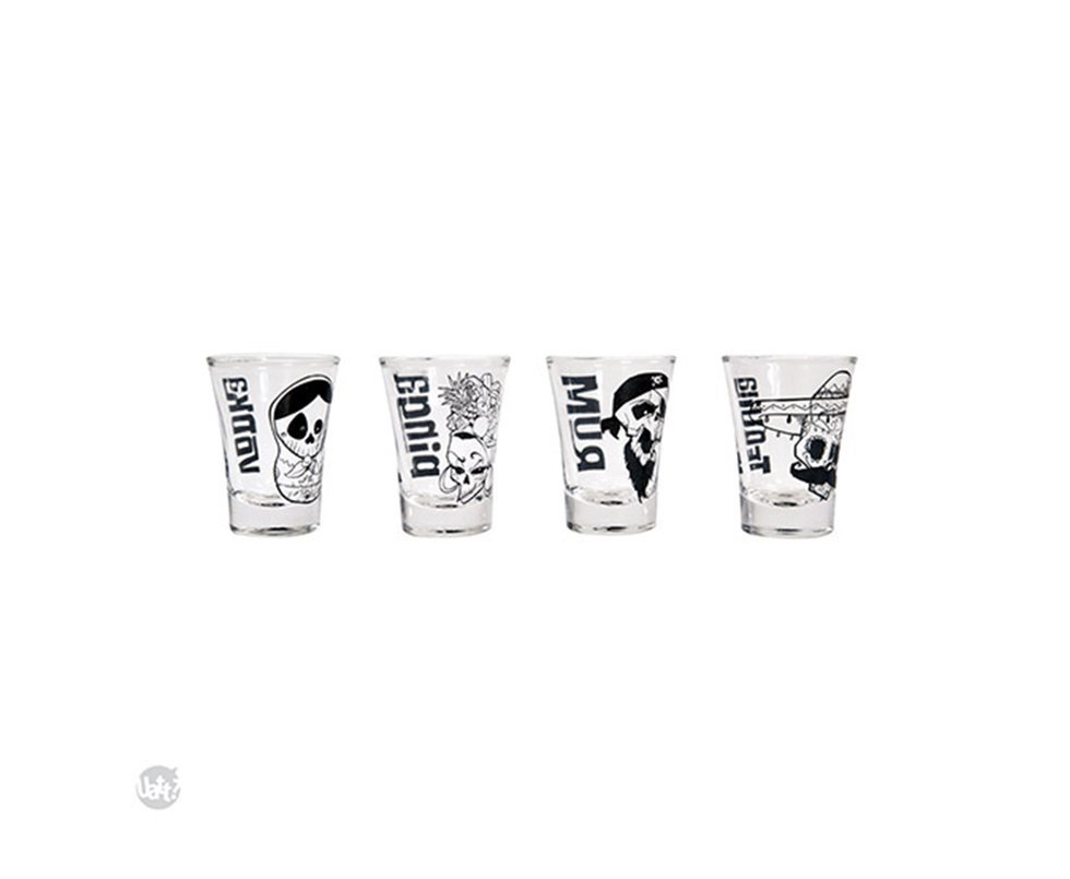 Conjunto Shot (4un) Caveira Drink - Uatt
