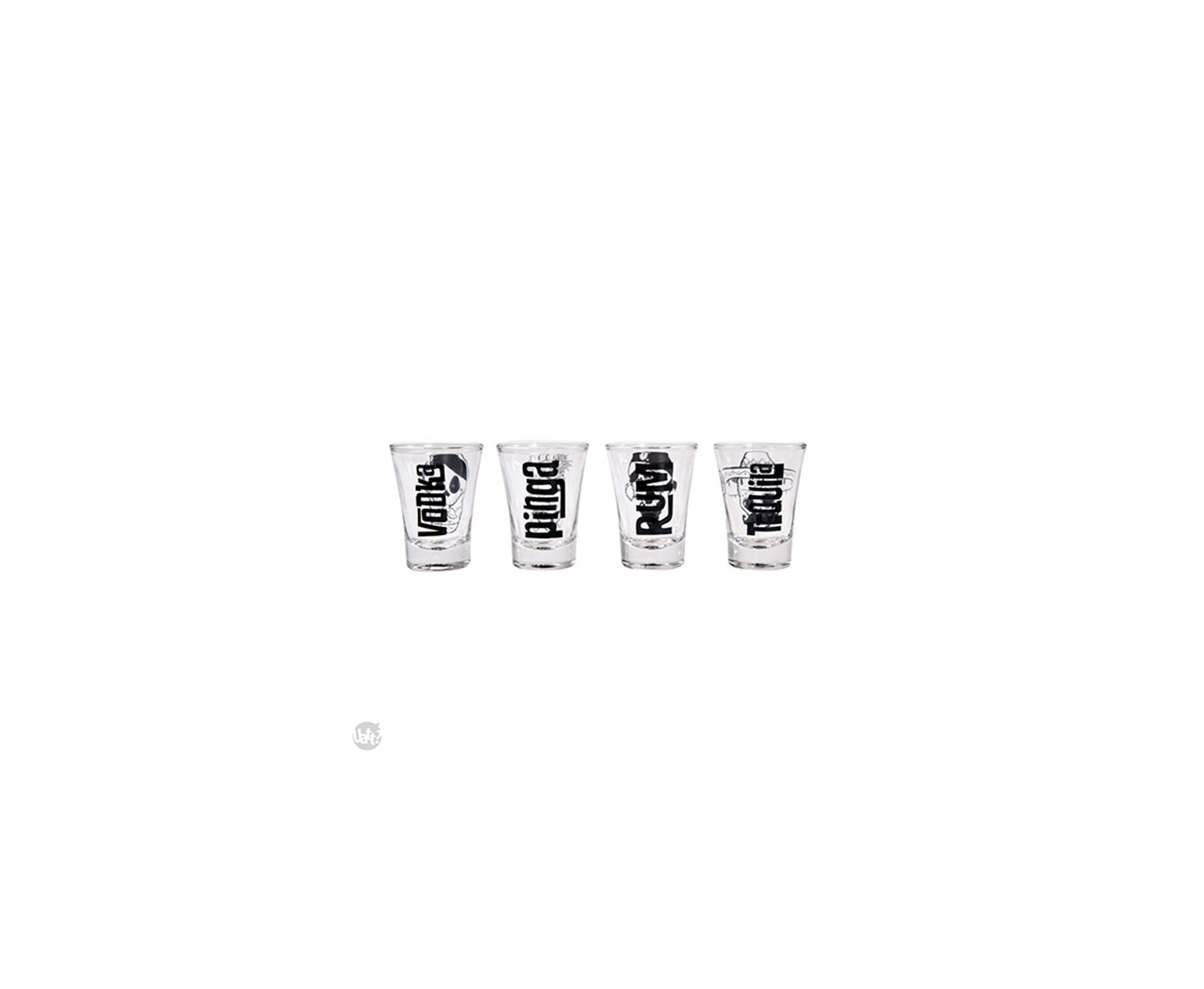 Conjunto Shot (4un) Caveira Drink - Uatt
