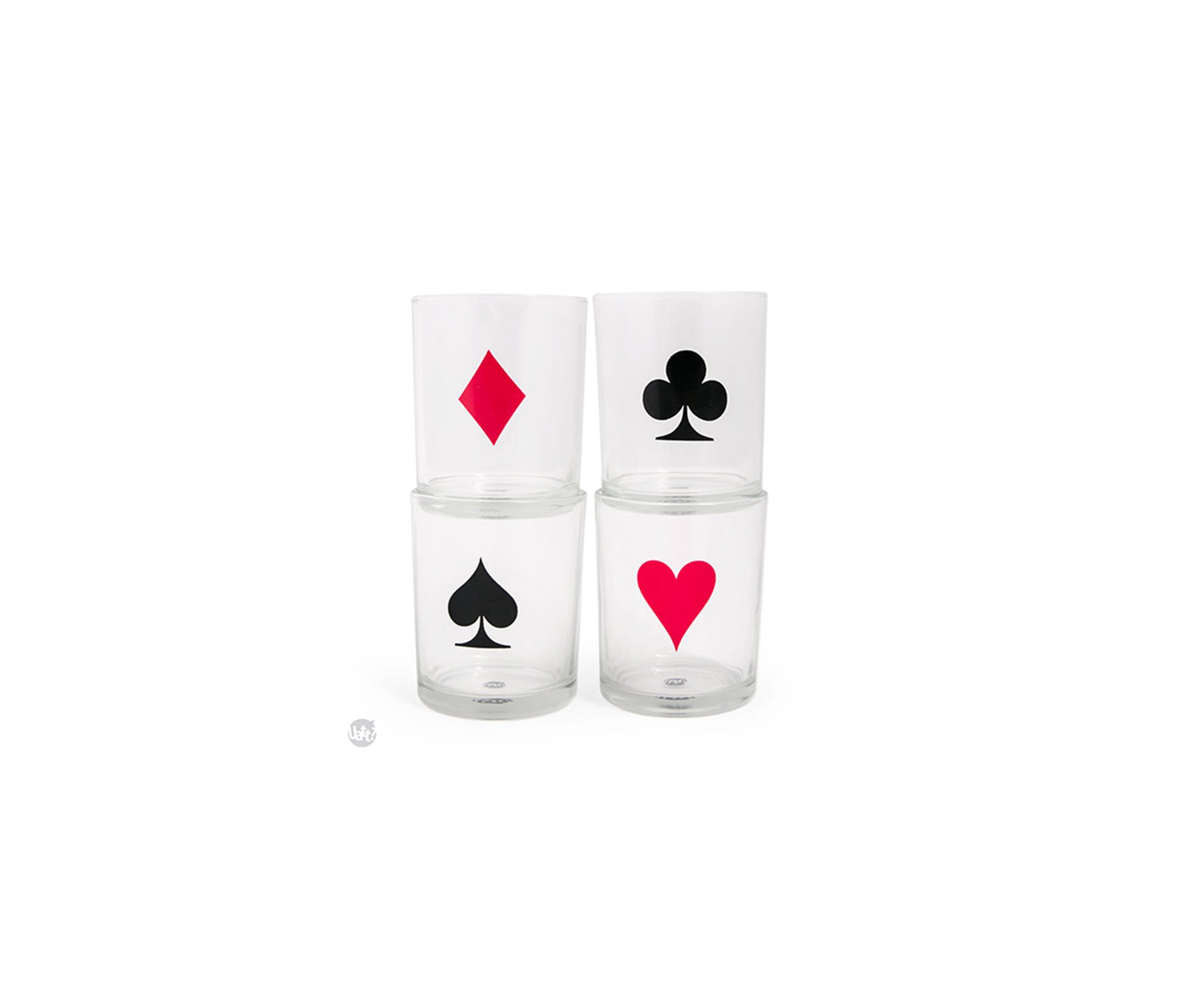 Kit Quatro Copos Whisky - Poker Night - Uatt