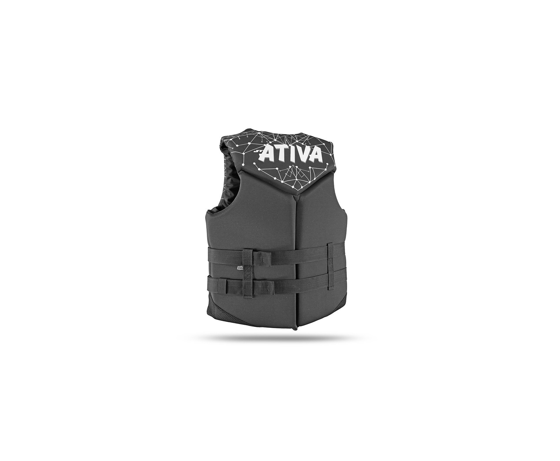 Colete Salva Vidas Nautico Neoativa - Preto/cinza - Ativa - P