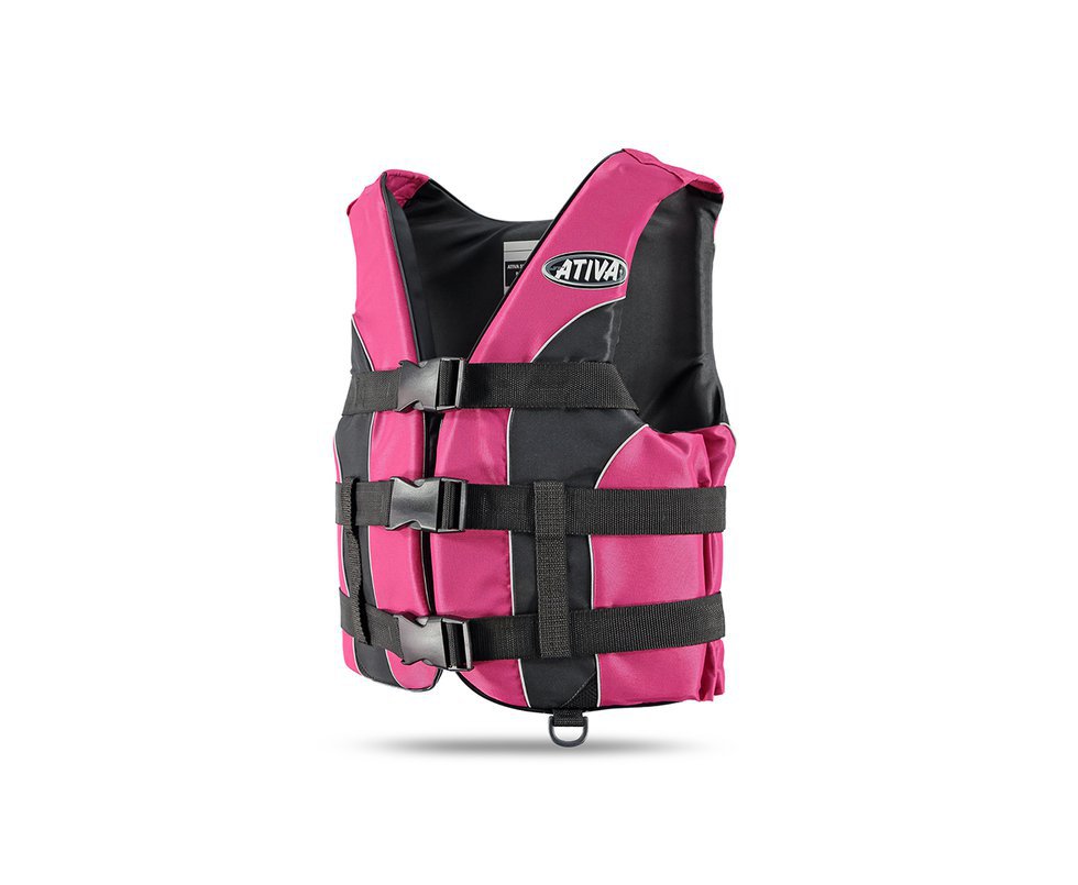Colete Salva Vidas Nautico Ativa 55 - Rosa - Ativa