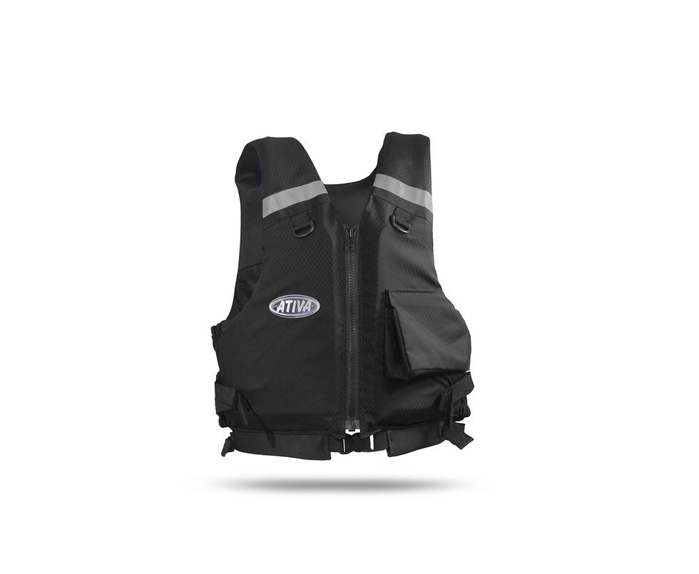 Colete Salva Vidas Nautico Ativa Caiaque Preto - Ativa - P