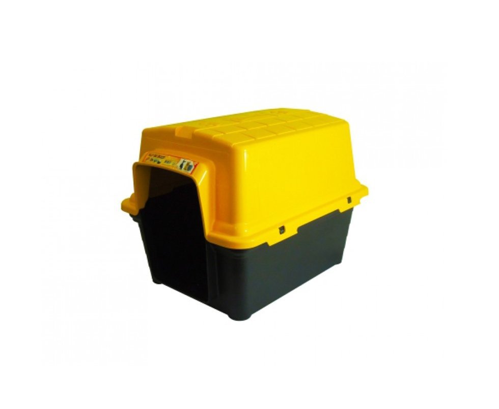 Casinha Para Cachorro - Plastica 2 Em 1 N 3,0 - Amarelo - Furacãopet