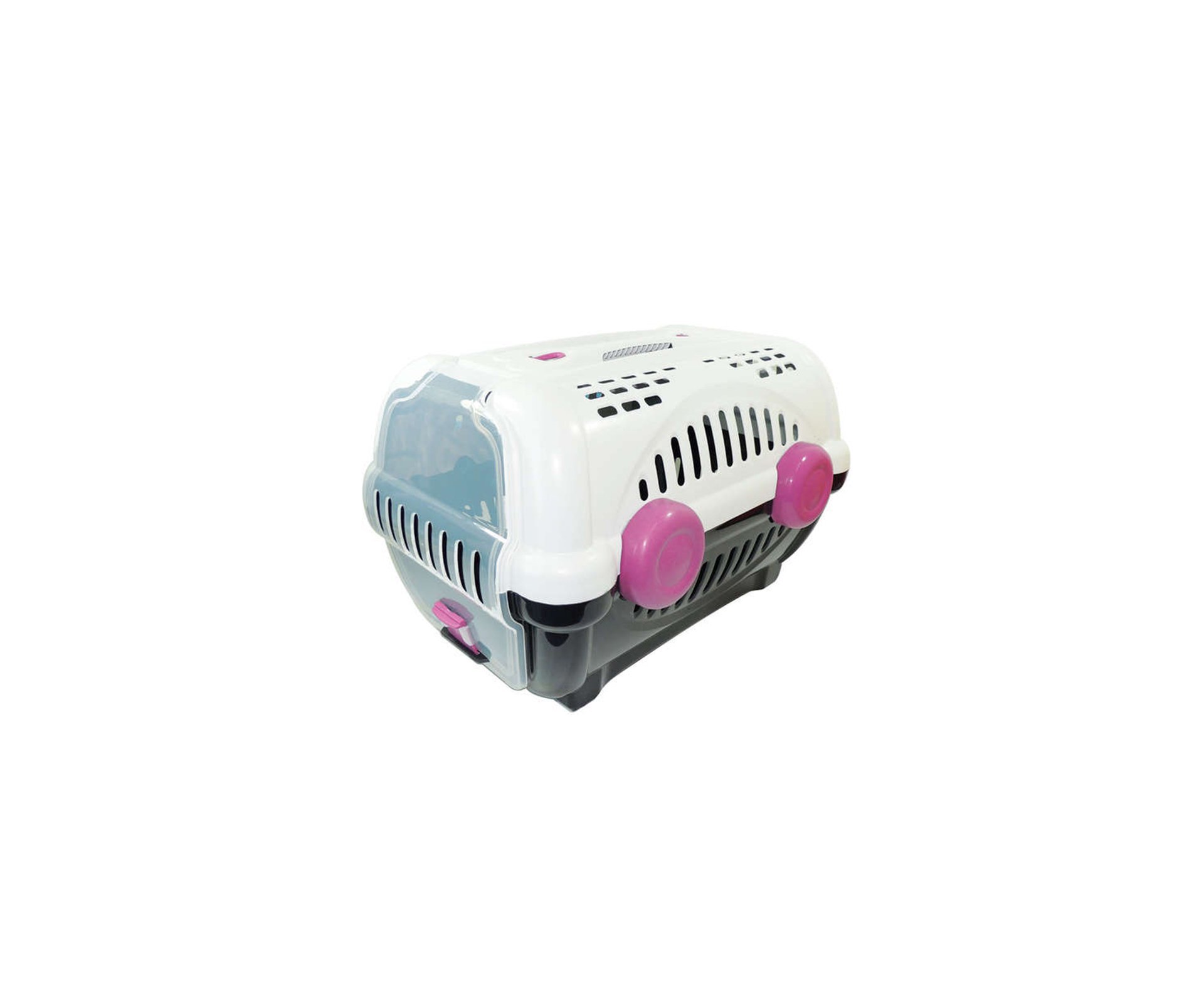 Caixa De Transporte Luxo N3 - Branca/rosa - Furacãopet