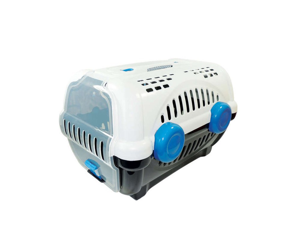 Caixa De Transporte Luxo N1 - Branca/azul - Furacãopet