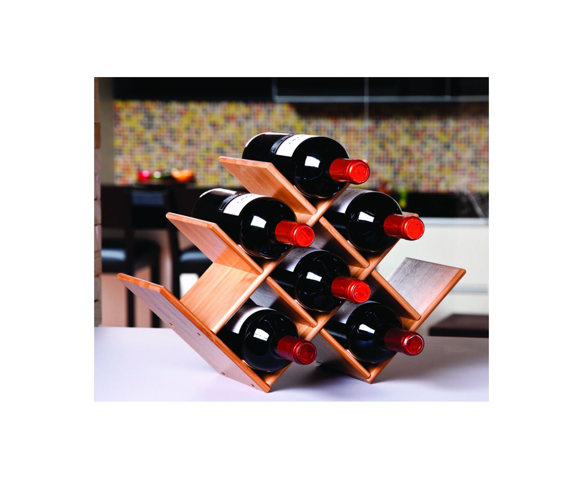 Rack Para Vinho Bamboo - Mor