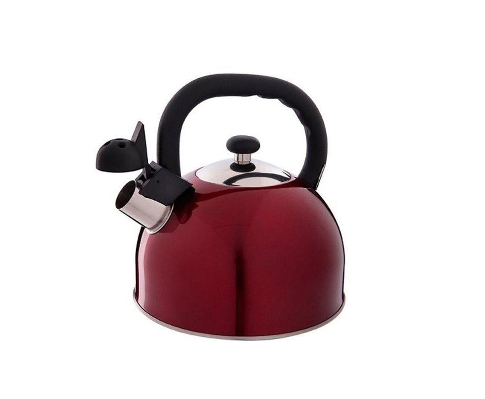 Chaleira Em Aço Inox Mattina 2,5 Litros Vermelha - Mor