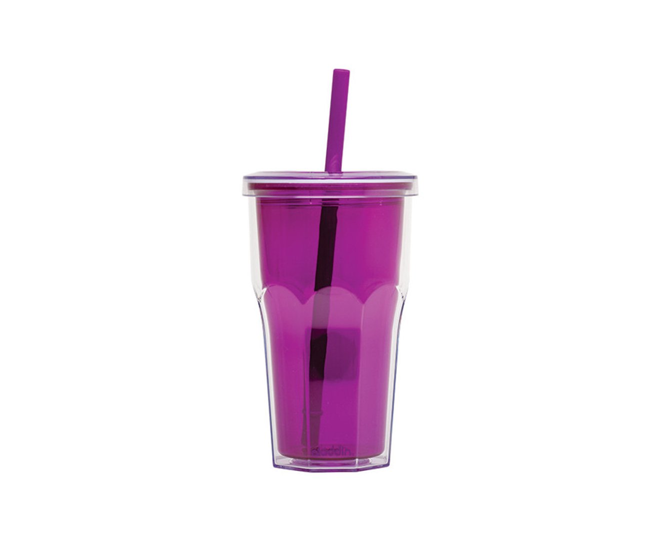 Copo Térmico Com Canudo 473ml Roxo - Alladin