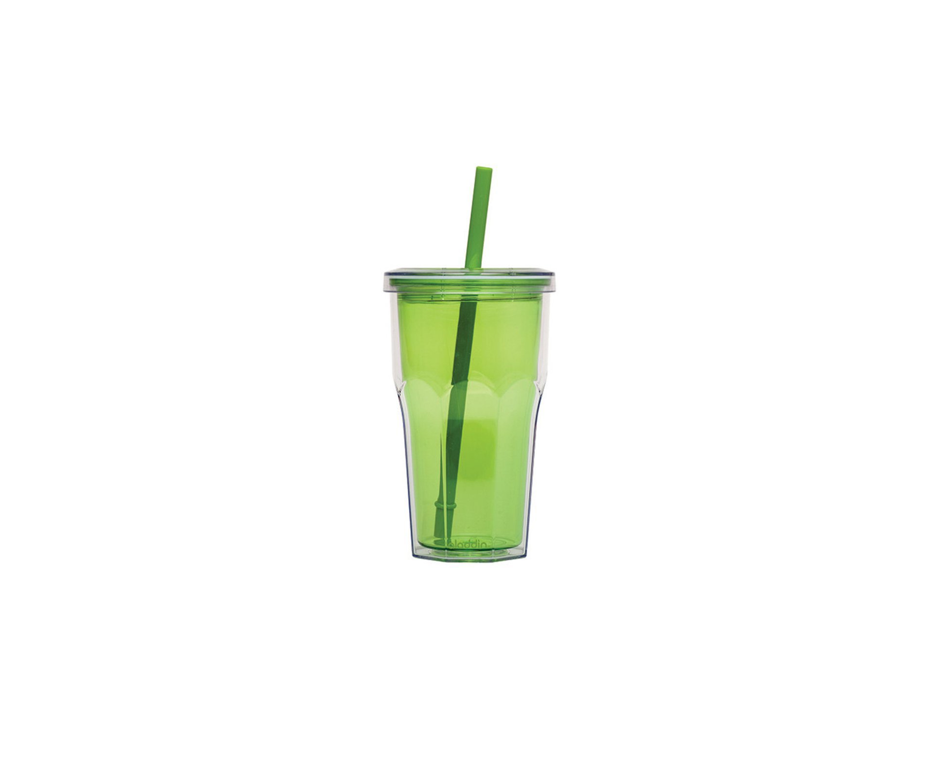 Copo Térmico Com Canudo 473ml Verde - Aladdin