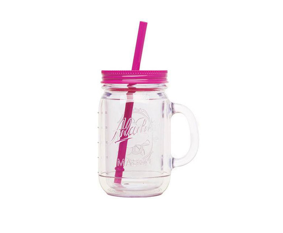 Caneca Termica Classic Mason 0.473l Transp C/ Pink - Aladdin