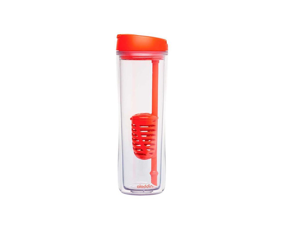 Garrafa Termica Infusor Flip & Sip Laranja 0,591l - Aladdin