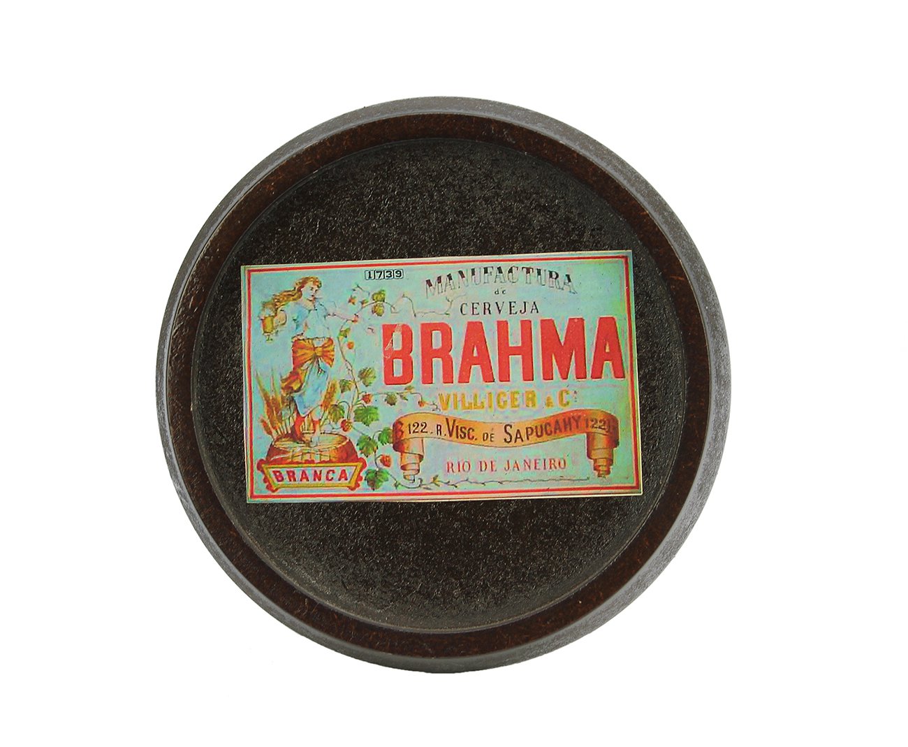 Tampa De Barril Decorativa - Manufactura De Cerveja Brahma