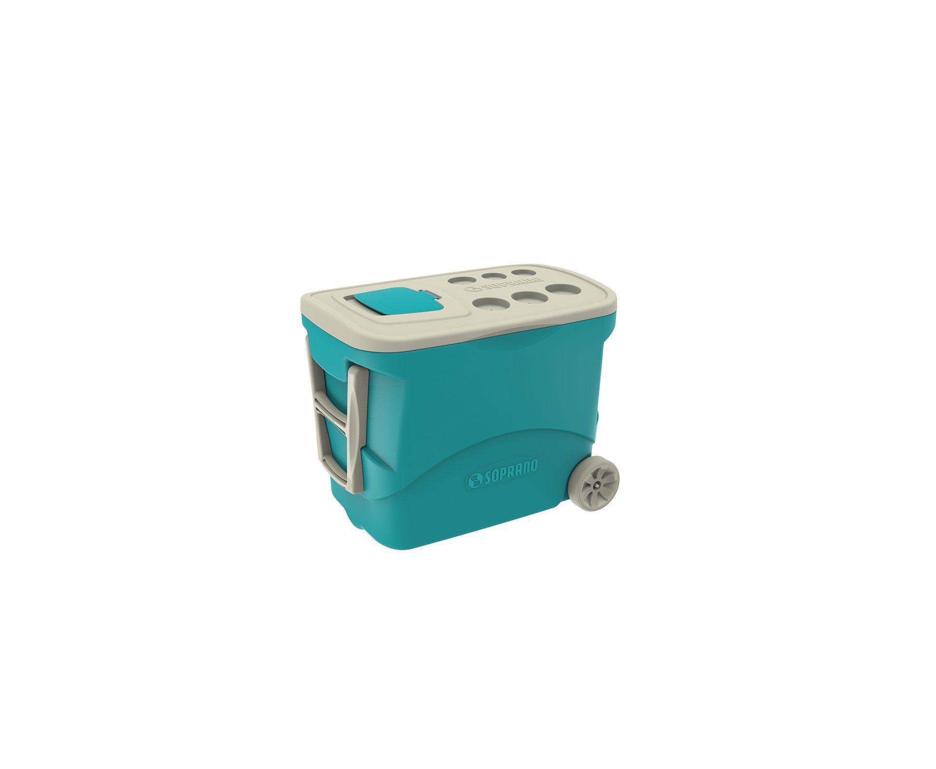 Caixa Termica Tropical C/ Rodas 50l Azul - Soprano