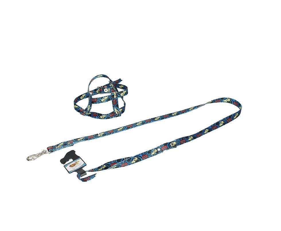 Conjunto De Guia Tradicional C/ Peitoral N2 - Furacão - Azul