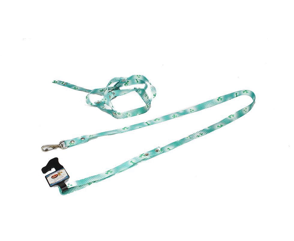 Conjunto De Guia Para Cachorro Com Peitoral N4 Cores Variadas - Furacãopet - Verde