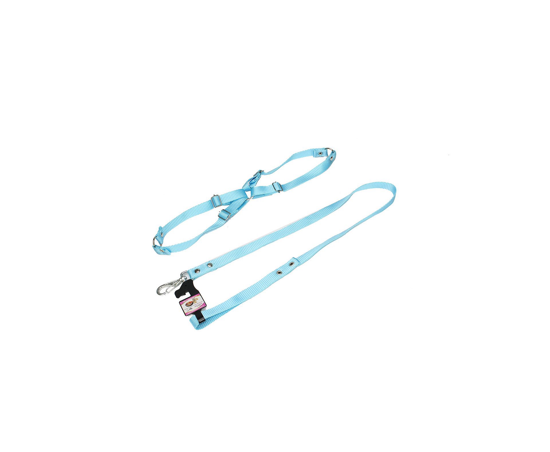 Conjunto Guia De C/ Peitoral N3 Médio - Furacãopet - Azul