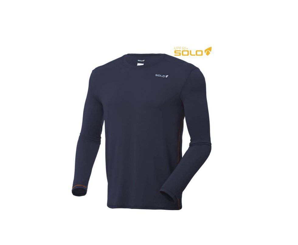 Camiseta Ion Uv Ml Azul Escuro - Proteção Uva/uvb 50+ Fps -  Solo - P