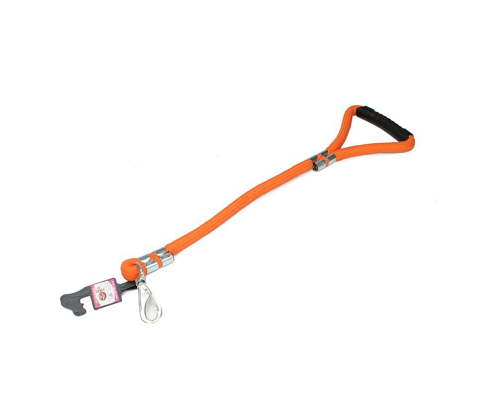 Guia De Corda Roliça Grossa 60cm 16mm (c/manopla) Laranja - Furacãopet