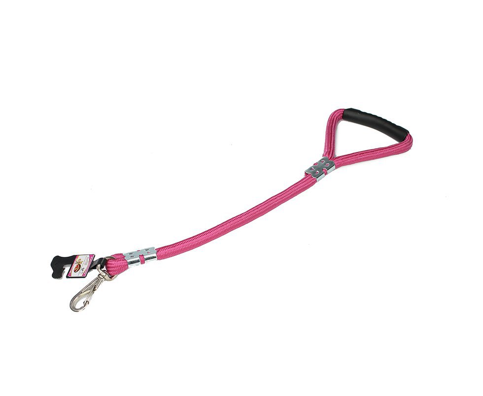 Guia De Corda Roliça Grossa 60cm 16mm (c/manopla) Rosa - Furacãopet