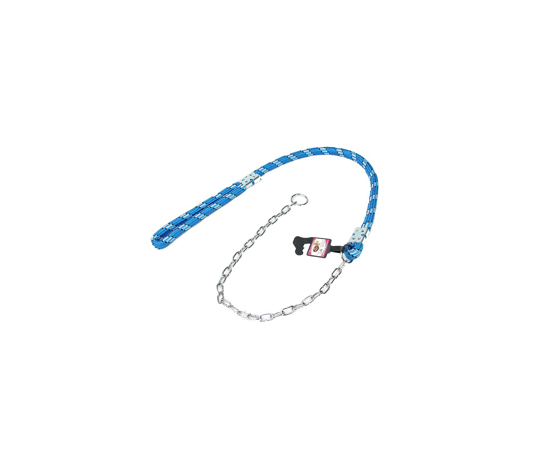 Guia Corda C/ Enforc. Elo Curto 1,00m (16mm) Azul - Furacãopet