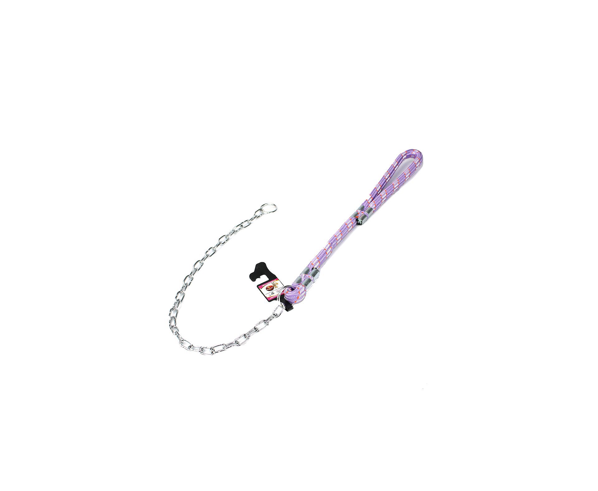 Guia Corda C/ Enforc. Elo Curto 60cm (16mm) Lilás - Furacãopet