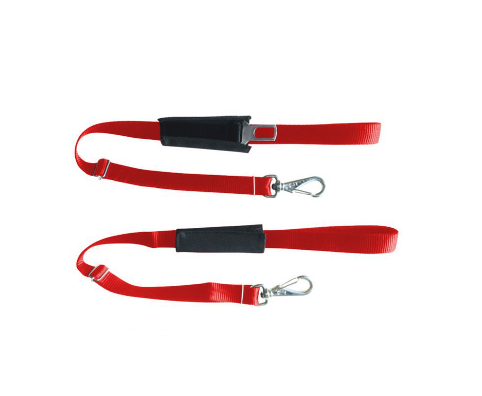 Cinto De Segurança Especial C/ Guia - Mosq G 25mm Vermelho - Furacãopet