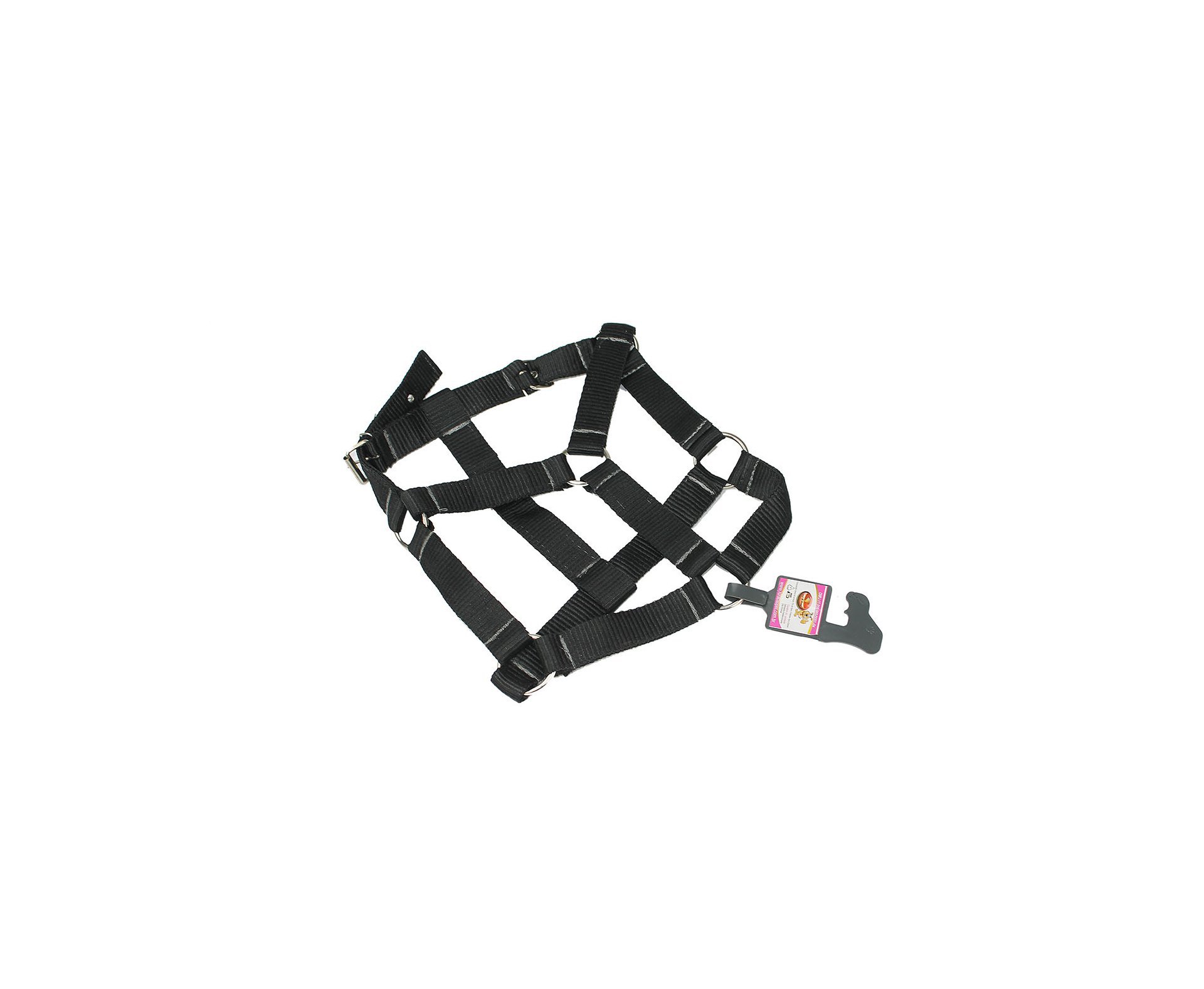 Peitoral De Tração De Nylon N2 Preto - G - Furacãopet