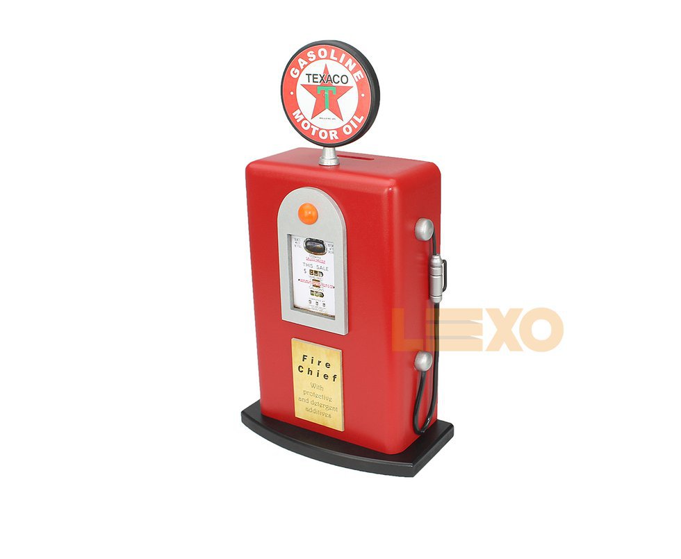 Cofre Bomba De Gasolina Grande Texaco Vermelho - Schiocheti & Nassar