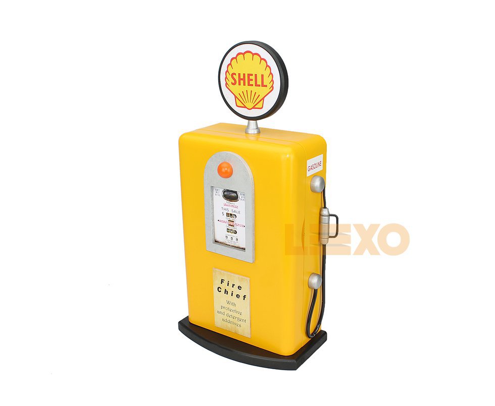 Porta Chave Bomba De Gasolina Shell Amarelo - Schiocheti & Nassar