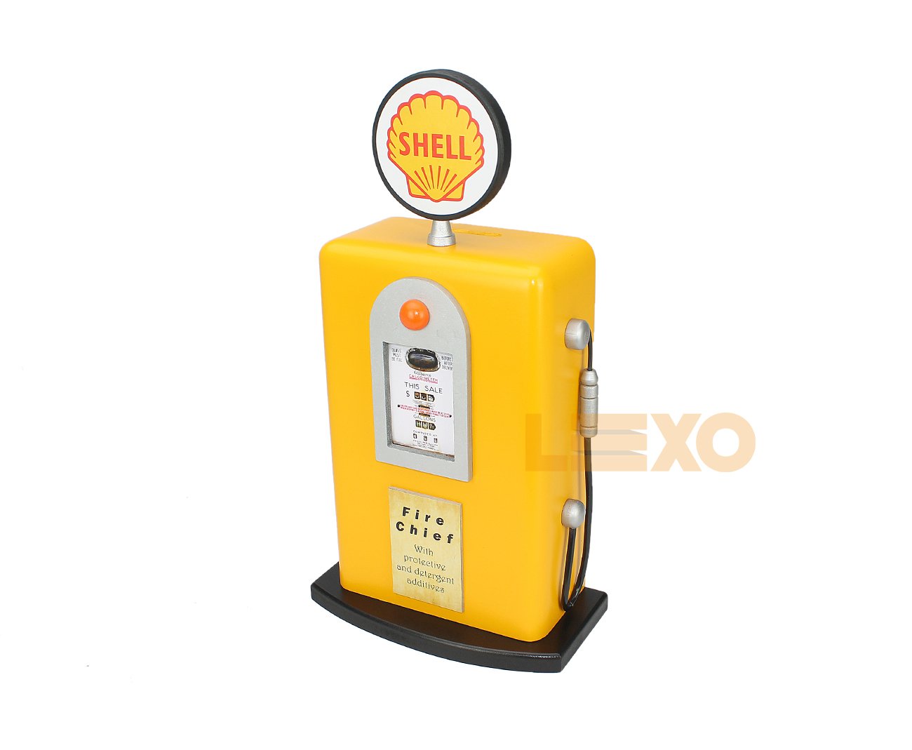 Cofre Bomba De Gasolina Grande Shell Amarelo - Schiocheti & Nassar