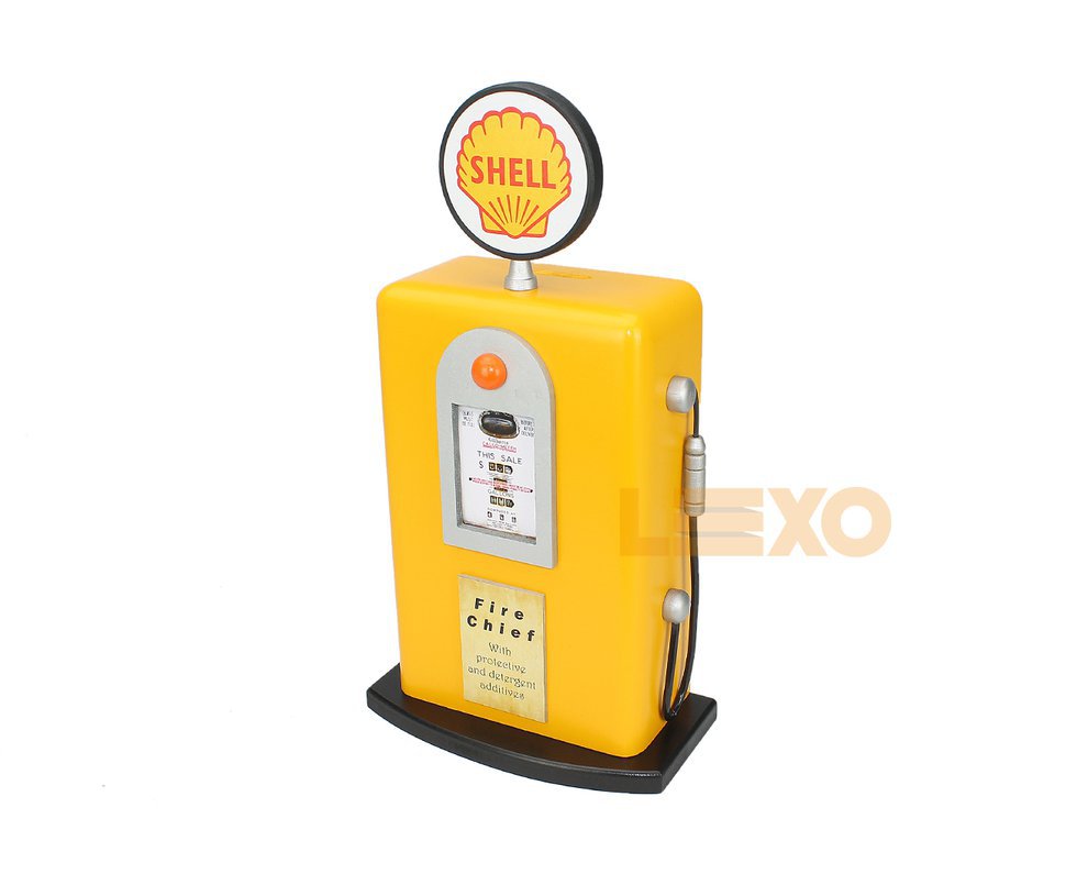 Cofre Bomba De Gasolina Grande Shell Amarelo - Schiocheti & Nassar