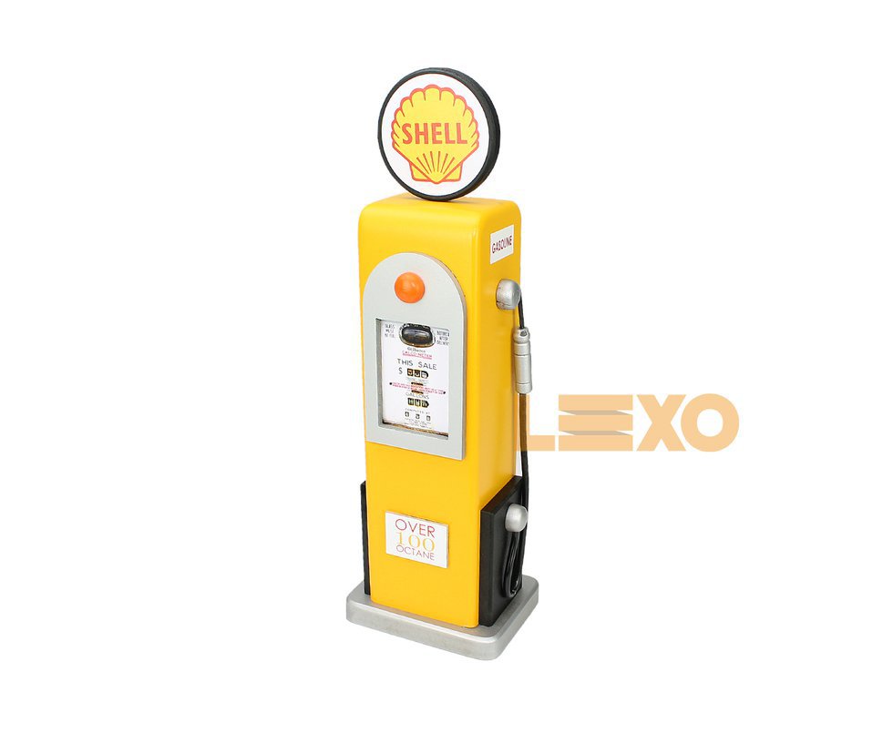Cofre Bomba De Gasolina Pequeno Shell Amarelo - Schiocheti & Nassar