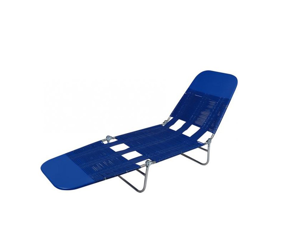 Espreguiçadeira Dobravel - Pvc Azul - Mor