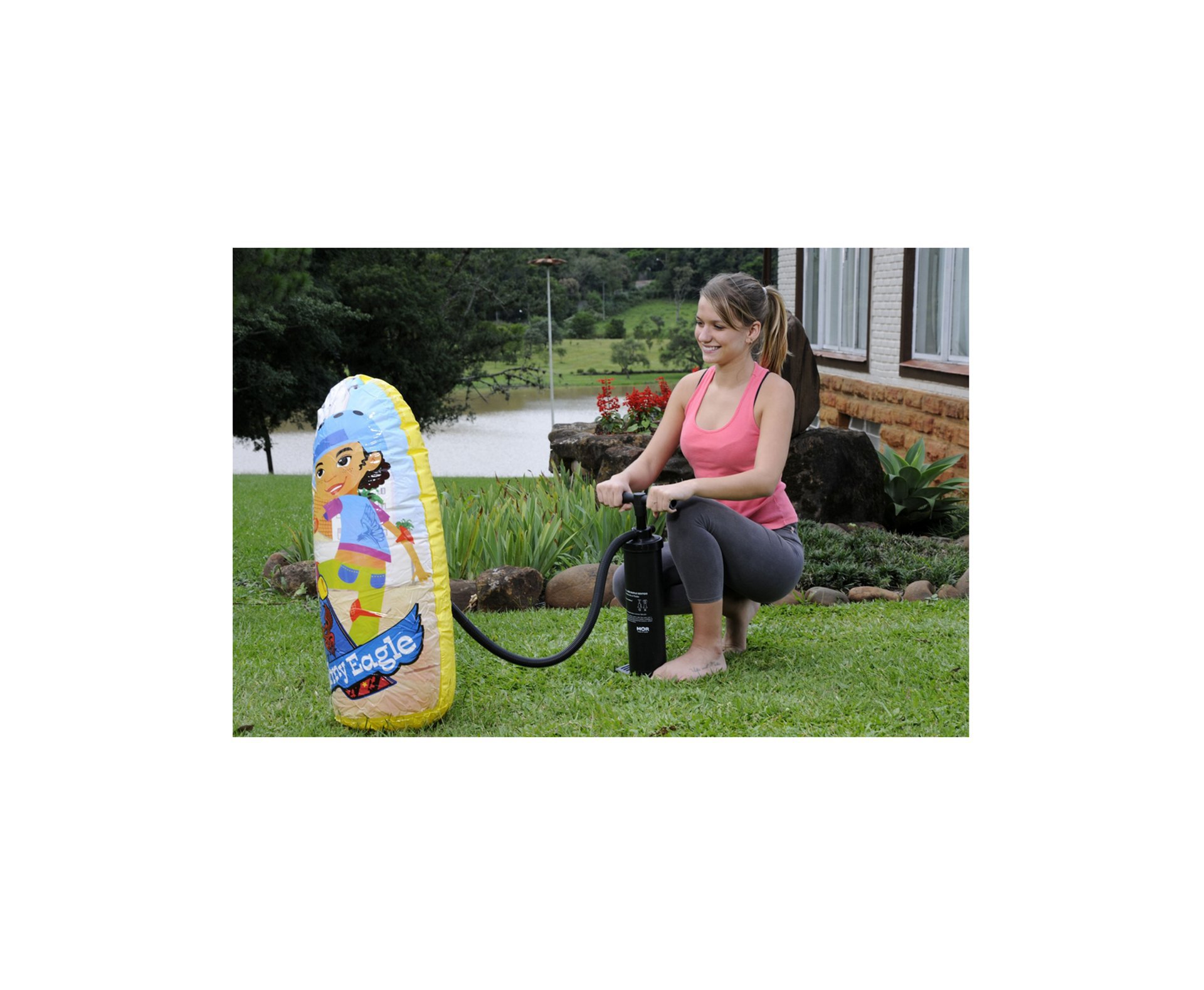 Fole/inflador Dupla Ação Manual Para Colchoes E Inflaveis - Mor