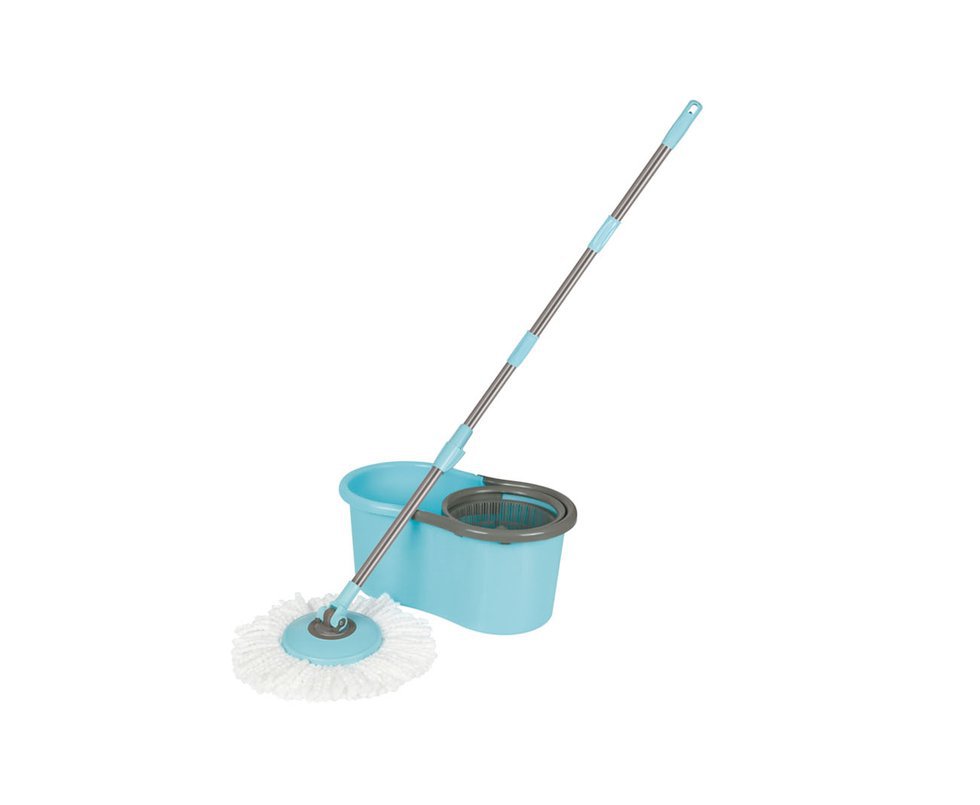 Conjunto Mop Spin - Esfregão + Balde - Limpeza Pratica - Mor