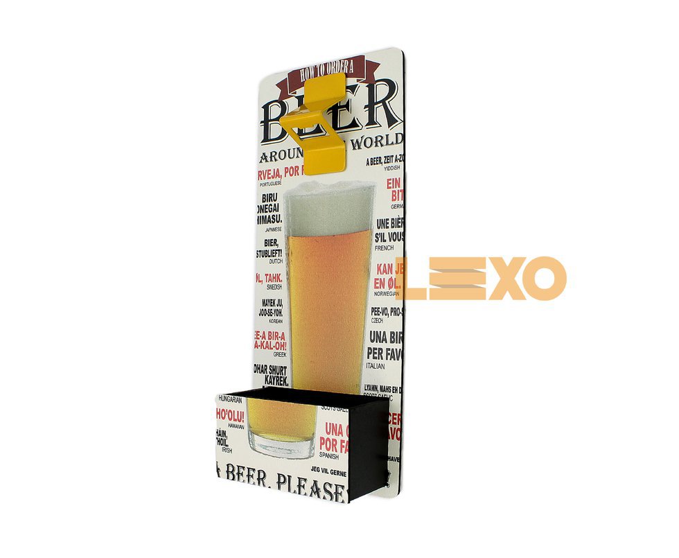 Abridor De Parede Beer Ordena Tulipa Branca - Bar Ligth