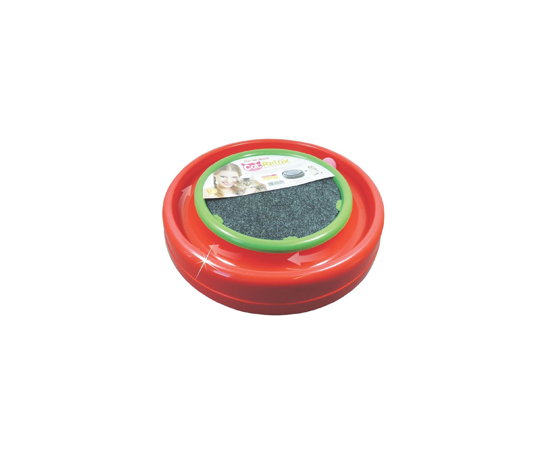 Brinquedo Para Gato - Super Cat Relax Redondo Vermelho - Furacãopet